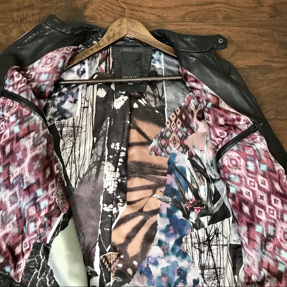 Selected Fitted Brown Leather Jacket - image 5